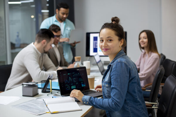A group of employees in a meeting room, Authorized Nutanix training